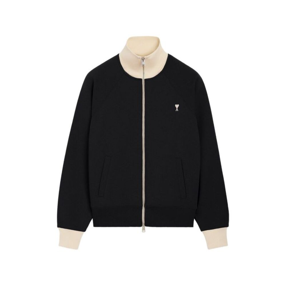 Ami Paris Men Ami De Coeur Zipped Sweatshirt